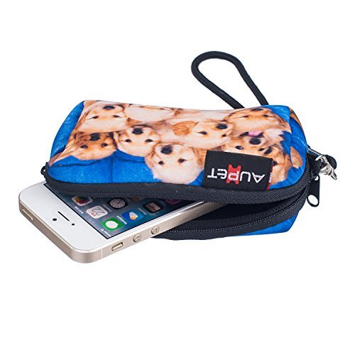 AUPET Cute Dogs Design Digital Camera Case Bag Pouch Coin Purse with Strap For Sony Samsung Nikon Canon Kodak