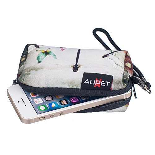 AUPET Dragonfly Retro Design Digital Camera Case Bag Pouch Coin Purse with Strap For Sony Samsung Nikon Canon Kodak