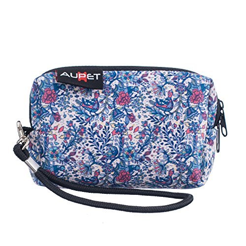 AUPET Flower Design Digital Camera Case Bag Pouch Coin Purse with Strap For Sony Samsung Nikon Canon Kodak