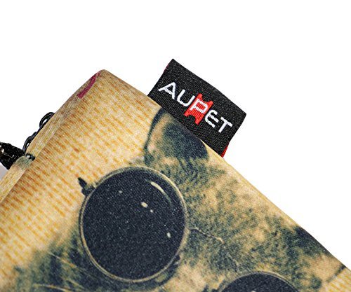 AUPET Funny Cat Design Digital Camera Case Bag Pouch Coin Purse with Strap For Sony Samsung Nikon Canon Kodak