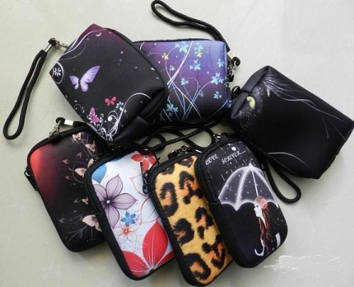 AUPET Owl Design Digital Camera Case Bag Pouch Coin Purse with Strap For Sony Samsung Nikon Canon Kodak