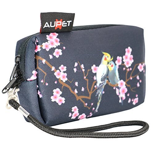 AUPET Plum Blossom Design Digital Camera Case Bag Pouch Coin Purse with Strap For Sony Samsung Nikon Canon Kodak