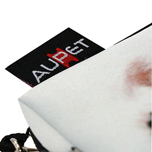 AUPET White Dog Digital Camera Case Bag Pouch Coin Purse with Strap For Sony Samsung Nikon Canon Kodak,White Dog Design