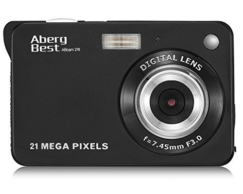 Aberg Best 21 Mega Pixels 2.7" LCD Rechargeable HD Digital Camera - Digital video camera - Students cameras - Handheld Sized Digital Camcorder Indoor Outdoor for Adult /Seniors / Kids (black)