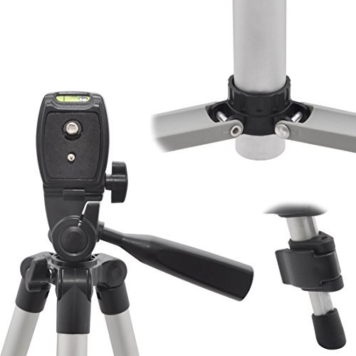 Acuvar 50\" Inch Aluminum Camera Tripod and Universal Smartphone Mount