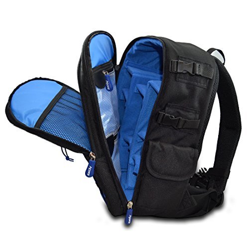 Acuvar Professional DSLR Camera Backpack with Rain Cover for Canon, Nikon, Sony, Olympus, Samsung, Panasonic, Pentax models.