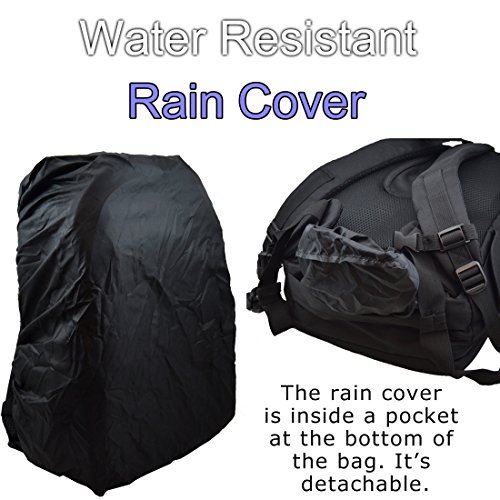 Acuvar Professional DSLR Camera Backpack with Rain Cover for Canon, Nikon, Sony, Olympus, Samsung, Panasonic, Pentax models.