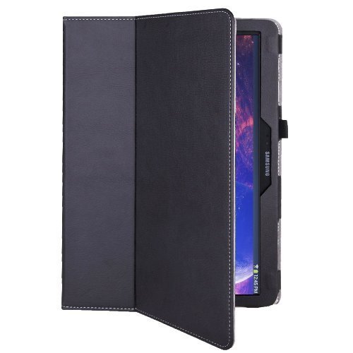 Aerb X Pro Series Samsung Galaxy Note Pro 12.2 Leather Case Cover Stand W Sleep Wake Function (for Galaxy Note Pro 12.2, Black Style A)