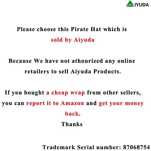 Aiyuda Multipurpose Quick Dry Breathable Sweatband Head Wraps Cycling Running Cap Pirate Hat