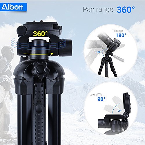 Albott 70 Inch Digital SLR Camera Aluminum Travel Portable Tripod Monopod with Carry Bag