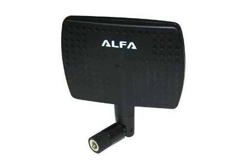 Alfa 2.4HGz 7dBi RP-SMA Panel Screw-On Swivel Antenna for Alfa Netwrok Adaptors - Also Works for 3DR Solo Drone, DJI Phantom 3 Drone, Yuneec Typhoon H ST16 Controller, adds Range