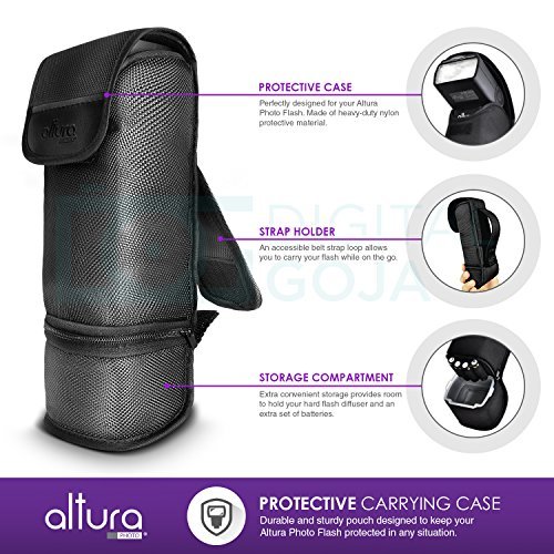 Altura Photo Professional Flash Kit for Canon DSLR with E-TTL Flash AP-C1001, Wireless Flash Trigger Set and Accessories