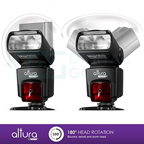 Altura Photo Professional Flash Kit for Canon DSLR with E-TTL Flash AP-C1001, Wireless Flash Trigger Set and Accessories