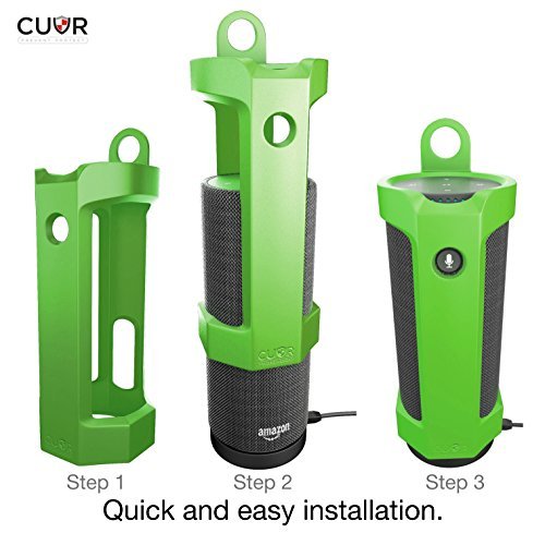 Amazon Tap Case Sling Cover by Cuvr | Easy to Dock and Anti Roll Accessories (Green)