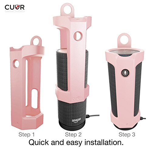 Amazon Tap Case Sling Cover by Cuvr | Easy to Dock and Anti Roll Accessories (Rose)