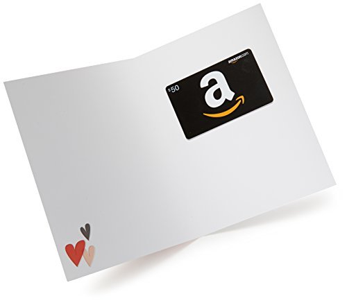 Amazon.com $50 Gift Card in a Greeting Card (Happy Valentine's Day Design)