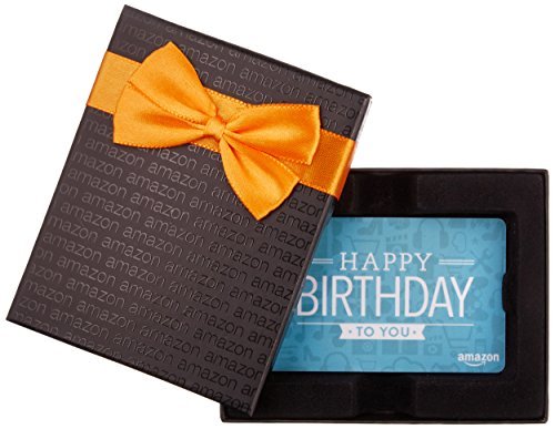 Amazon.com Gift Card in a Black Gift Box (Various Card Designs)