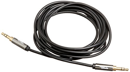 AmazonBasics 3.5mm Male to Male Stereo Audio Aux Cable - 4 Feet (1.2 Meters)