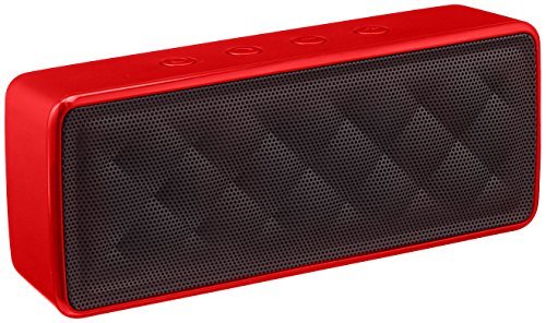 AmazonBasics Portable Wireless Bluetooth Speaker - Red