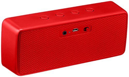 AmazonBasics Portable Wireless Bluetooth Speaker - Red