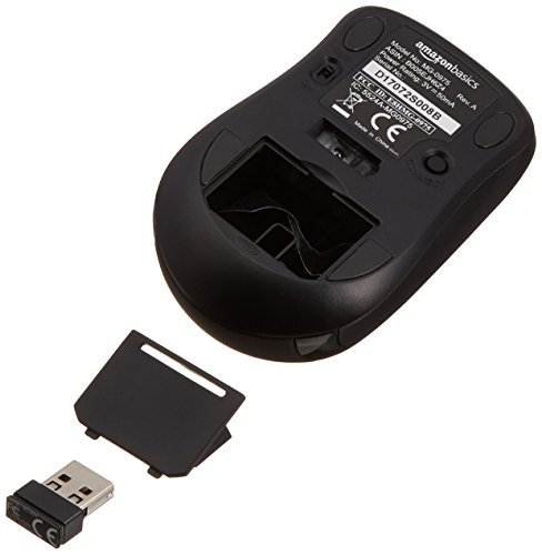 AmazonBasics Wireless Mouse with Nano Receiver (MGR0975)