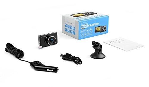 Amcrest Full-HD 1080p Dash Camera ACD-830B (Black) Car DVR Dashcam with 16GB Micro SD Card, Suction Cup Mounting Bracket, 160 Degree Wide Viewing Angle