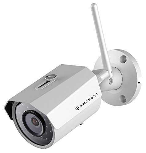 Amcrest ProHD Outdoor 3-Megapixel (2304 x 1296P) WiFi Wireless IP Security Bullet Camera - IP67 Weatherproof, 3MP (1080P/1296P), IP3M-943W (White)