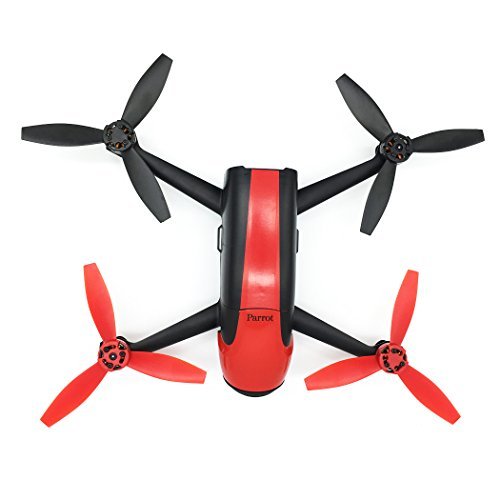 Anbee 4pcs Plastic Propellers Props Rotor for Parrot Bebop 2 Drone Quadcopter, Black&Red