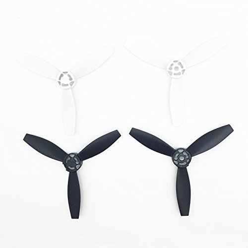 Anbee 4pcs Plastic Propellers Props Rotor for Parrot Bebop 2 Drone Quadcopter, Black&White