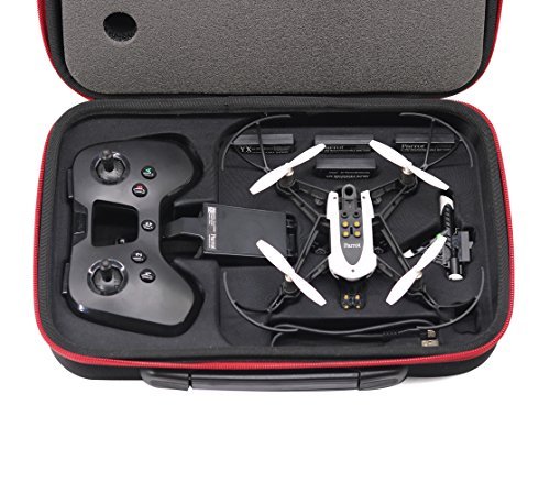 Anbee Hard Shell Case Waterproof Shoulder Bag Carry Box for Parrot Minidrone Mambo & Flypad Remote Controller