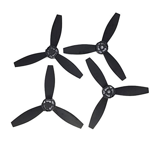 Anbee Upgrade Rotor Propellers Props for Parrot Bebop 2 Drone Quadcopter, New Composites Material (Carbon Fiber + Plastic) 4pcs