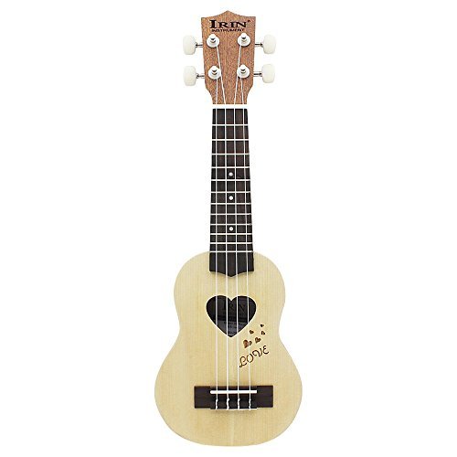 Andoer 17" Mini Ukelele Ukulele Spruce/Sapele Top Rosewood Fretboard Stringed Instrument 4 Strings with Gig Bag (1)