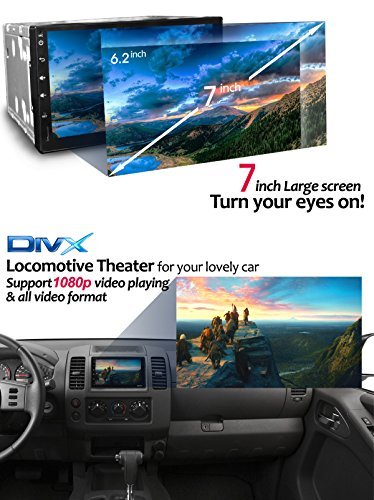 Android 5.1 Car Radio Stereo - Corehan 7" inch Double Din In Dash Radio Car Video Player Navigator with Bluetooth Wifi GPS Navigation System