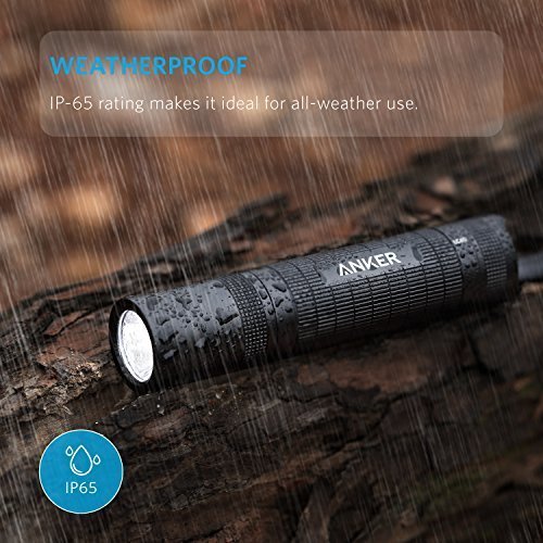 Anker Bolder LC40 LED Flashlight, Pocket-Sized LED Torch, Super Bright 400 Lumens CREE LED, IP65 Water Resistant, 3 Modes High/ Low/ Strobe for Indoors and Outdoors (Camping, Hiking, and Cycling Use)