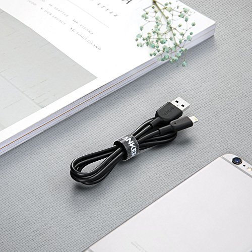 Anker PowerLine II Lightning Cable (3ft), Probably The World's Most Durable Cable, MFi Certified for iPhone 7 / 7 Plus / 6 / 6 Plus / 5S (Black)