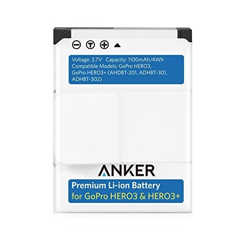 Anker Replacement Battery for GoPro Hero3 AHDBT-201, AHDBT-301, AHDBT-302, GoPro HD HERO 3 and GoPro HD HERO 3+ 