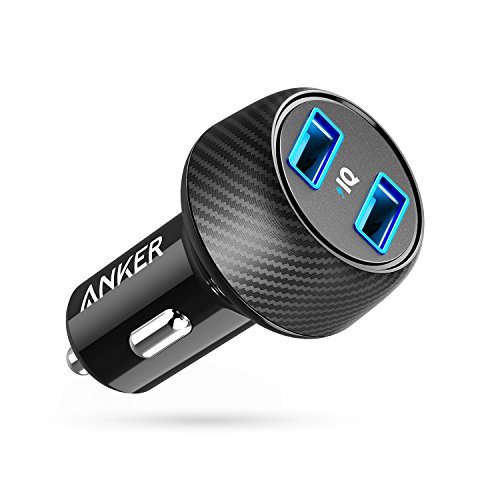 Anker Ultra-Compact 24W 2-Port Car Charger PowerDrive 2 Elite with PowerIQ Technology for iPhone 7 / 6s / Plus, iPad Air 2 / mini 3, Galaxy S Series, Note Series, LG, Nexus, HTC and More