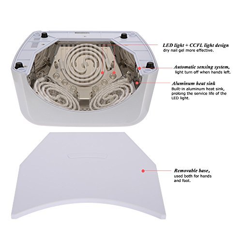 Anself 60W CCFL + LED UV Lamp Professional Nail Dryer Machine LED Nail Lamp Fingernails Toenails Curing UV Gel Nail Art Tool