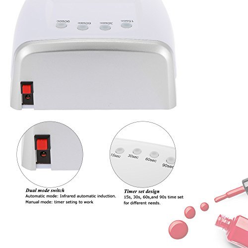 Anself 60W CCFL + LED UV Lamp Professional Nail Dryer Machine LED Nail Lamp Fingernails Toenails Curing UV Gel Nail Art Tool