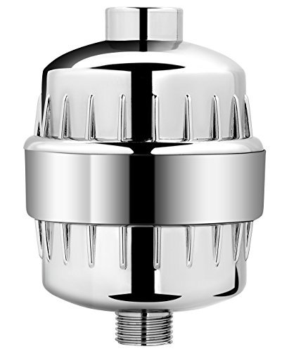 AquaBliss High Output Universal Shower Filter with Replaceable Multi-Stage Filter Cartridge - Chrome