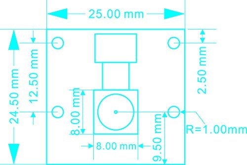 Arducam 5 Megapixels 1080p Sensor OV5647 Mini Camera Video Module for Raspberry Pi Model A/B/B+, Pi 2 and Raspberry Pi 3