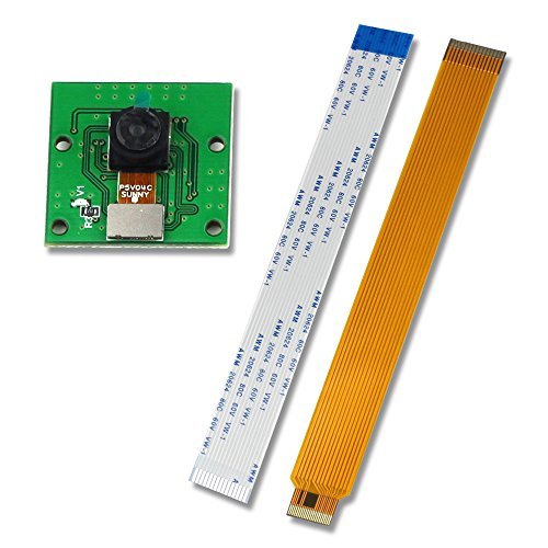 Arducam 5 Megapixels 1080p Sensor OV5647 Mini Camera Video Module with 15 Pin 1.0mm Pitch to 22 Pin 0.5mm and 15pin to 15pin 1.0mm Ribbon Cable for Raspberry Pi Model A/B/B+, Pi 2, Pi 3 and Pi ZERO