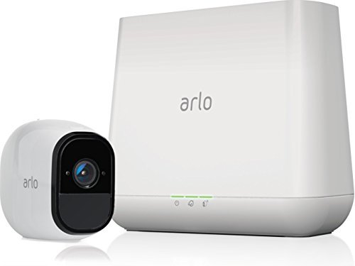 Arlo Pro by NETGEAR Security System with Siren – 1 Rechargeable Wire-Free HD Camera with Audio, Indoor/Outdoor, Night Vision (VMS4130)