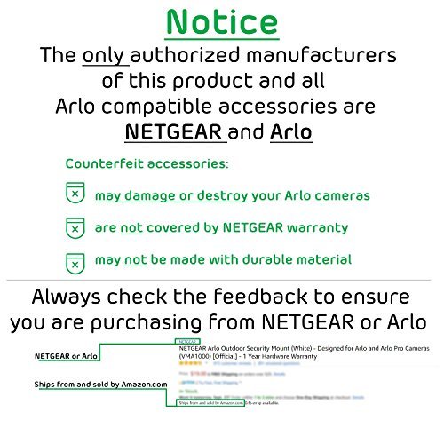 Arlo Pro by NETGEAR Security System with Siren – 1 Rechargeable Wire-Free HD Camera with Audio, Indoor/Outdoor, Night Vision (VMS4130)