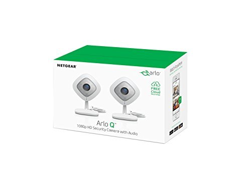 Arlo Q 1080p HD Security Camera with Audio & 7 Days of FREE Cloud Recordings--2 Pack (VMC3240)