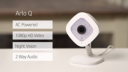 Arlo Q by NETGEAR – 1080p HD Security Camera | 2-way audio | Indoor only | No base station required (VMC3040)