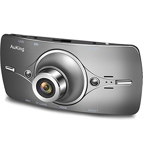 AuKing Dash Cam Full HD 1080P in Car Camera Blackbox DVR Dashboard with 2.7" LCD, Car Video Recorder, Built in G-Sensor with Automatic Loop Recording, WDR, Motion Detection, Parking Monitoring