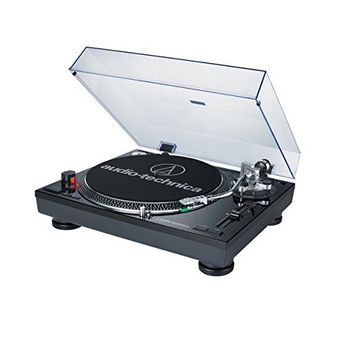 Audio Technica AT-LP120BK-USB Direct-Drive Professional Turntable (USB & Analog), Black