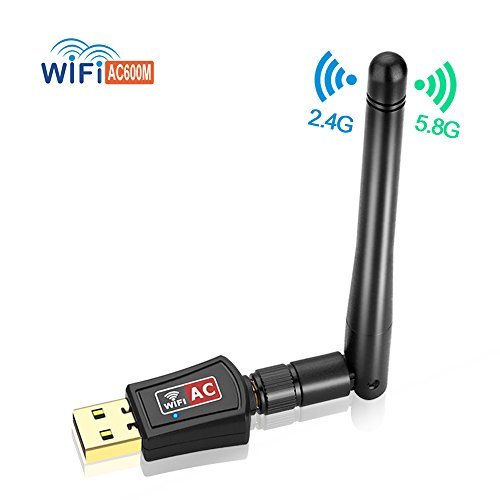 Autley AC600Mbps USB Wifi Adapter 802.11ac USB Wireless Adapter Dual Band USB Wifi Dongle for Windows 10/8.1/7/XP/Vista Mac OS X 10.4-10.11