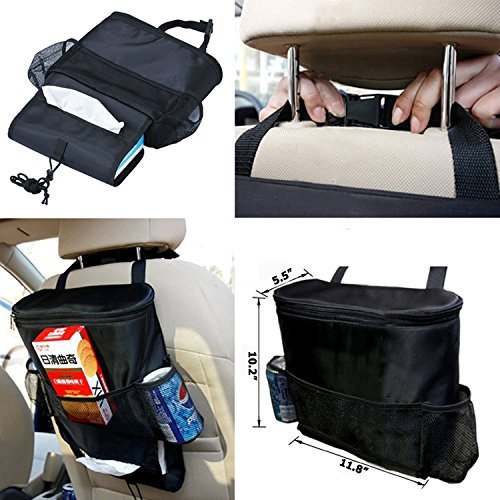 Autoark Standard Car Seat Back Organizer,Multi-Pocket Travel Storage Bag(Heat-Preservation),AK-002